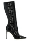 Paris Texas Tyra 105 Snake-effect Leather Boots