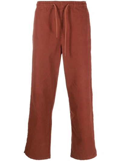 Apc Vincent Straight-leg Trousers In Red