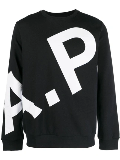 Apc Sweater With Logo In Black