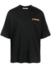 A Paper Kid Cotton Crewneck Sweatshirt In Black