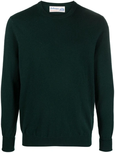 Ballantyne Cashmere Jumper In Green