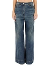 Etro Women Jeans With Embroidered Pegasus In Blue