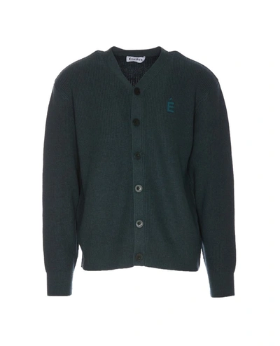 Etudes Studio Logo Cardigan In Green