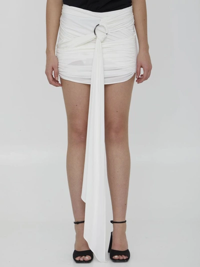 Attico Fran Miniskirt In White