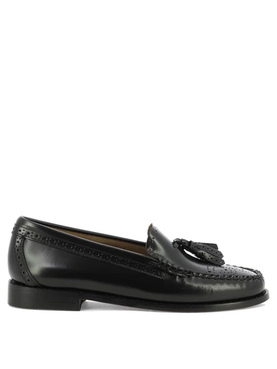G.h. Bass "weejun Estelle Brogue" Loafers In Black