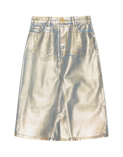 Ganni Skirts In Gold