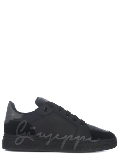 Giuseppe Zanotti Black Leather Low-top Gz94 Sneakers