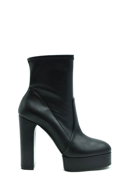 Giuseppe Zanotti High Heels Ankle Boots In Black Leather