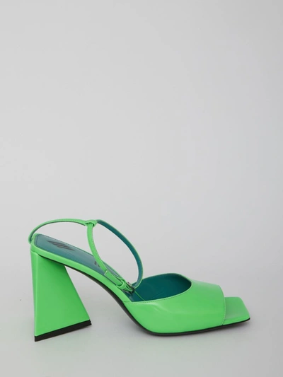 Attico Green Piper Sandals