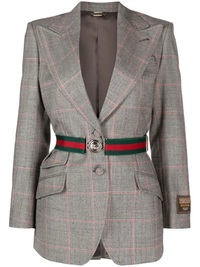 Gucci Cruise Wool Single-breasted Blazer Jacket In Black