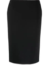 Gucci Women's Horsebit Wool Midi Skirt In Black