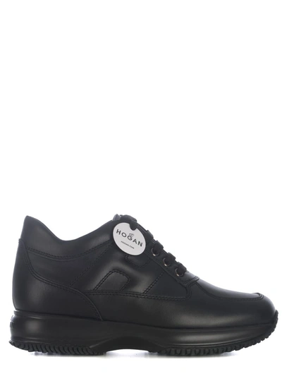 Hogan Interactive Black Leather Trainers