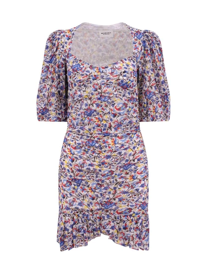 Isabel Marant Étoile Lunesa Cotton Mini Dress In Multicolor
