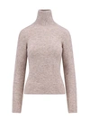 Isabel Marant Women Alpaca Blend Sweater With Metal Buttons In Beige