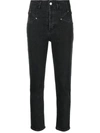 Isabel Marant Black Niliane Jeans In Black