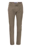 Jacob Cohen Bard Cotton-blend Corduroy Slim-leg Trousers In Beige