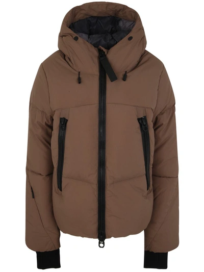 Jg1 Padded Jacket With Hood Clothing In Brown