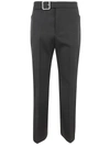 Jil Sander Fitted Cropped Pant With Flared Hem Clothing In Black