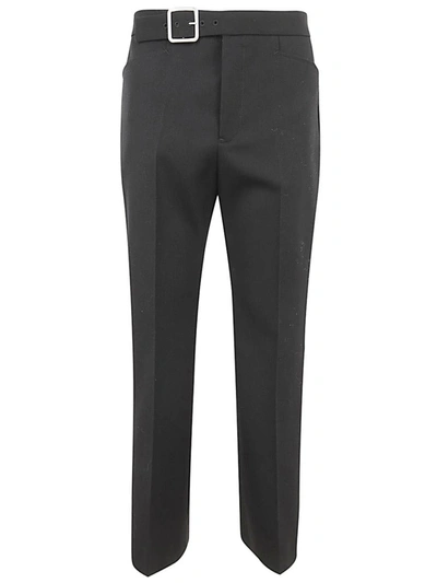 Jil Sander Fitted Cropped Pant With Flared Hem Clothing In Black