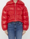 Patou Cropped Puffer Jacket In Red