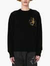 Jw Anderson Jwa Bunny Intarsia Wool Crewneck Sweater In Black