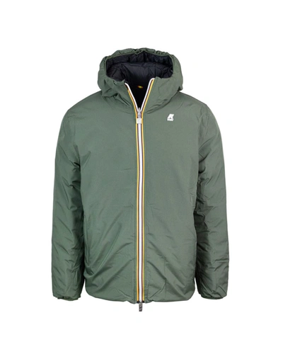 K-way Jacket In Blues And Greens