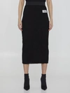 Dolce & Gabbana X Kim Kardashian Lace Midi Skirt In Black