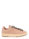 Lanvin Lite Curb Low Top Sneakers Shoes In Pink