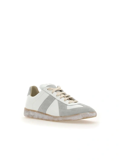 Maison Margiela Paneled Sneakers In White