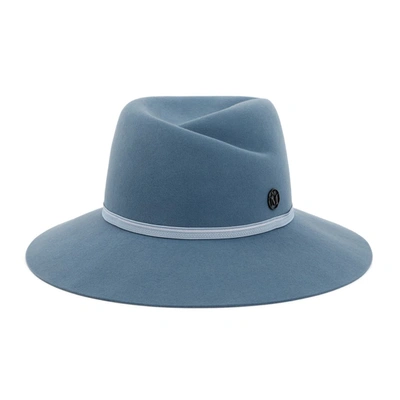 Maison Michel Wool Virginie Hat In Blue