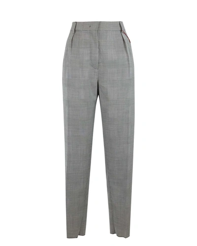 Max Mara Studio Pants In Metallic And Gray