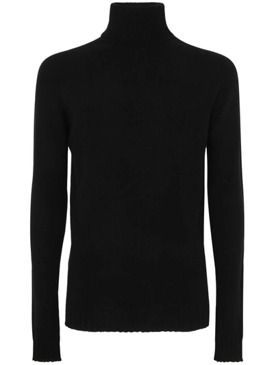 Md75 Cashmere Turtle Neck Sweater In Black