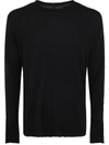 Md75 Wool Basic Crew Neck Sweater Clothing In Black