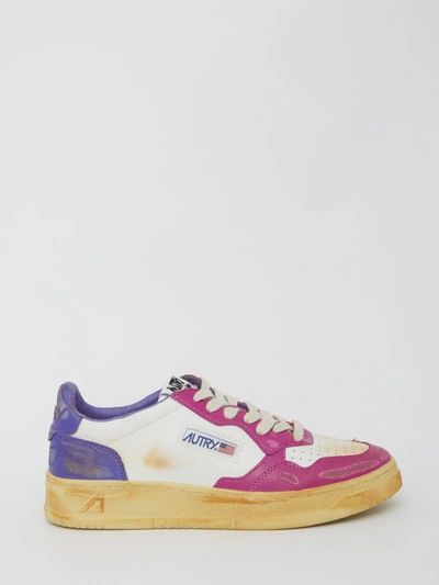 Autry Medalist Super Vintage Sneakers In Purple