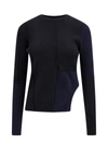 Mm6 Maison Margiela Mm6 By Maison Margiela Viscose And Cotton Sweater In Black