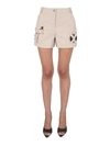 Moschino Women's Safari Essential Kit Bermuda Shorts In Beige
