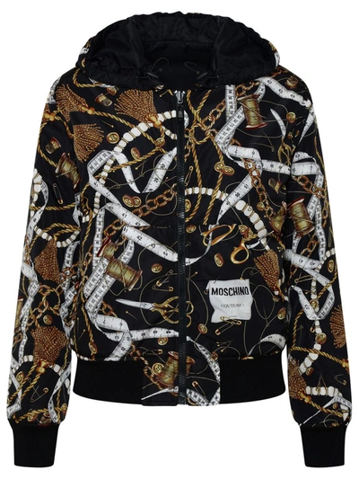 MOSCHINO MOSCHINO MULTICOLOR POLYAMIDE JACKET