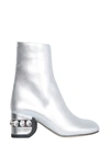 Nicholas Kirkwood 55jj Crystal Boots In Silver
