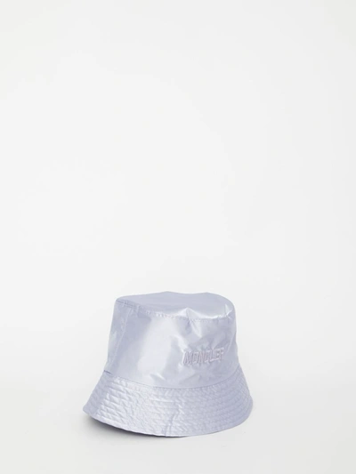 Moncler Logo Embroidered Bucket Hat In Purple