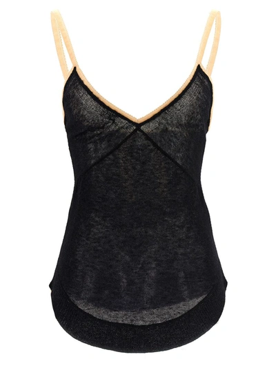 N°21 Woman Top Black Size 6 Polyamide, Alpaca Wool, Wool, Elastane