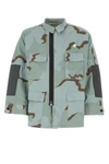 Oamc Cotton Blend Camo Shirt With Adjustable Cuffs In Camouflage