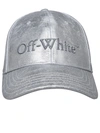 OFF-WHITE OFF-WHITE SILVER COTTON BASEBALL CAP