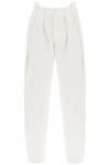 Off-white Ablohland Pleated Mid-rise Straight-leg Jeans In White