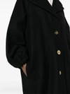 Patou Single-breasted Wool-blend Coat In Black