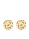 Patou Ancient Coins Circular Stud Earrings In Yellow &amp; Orange