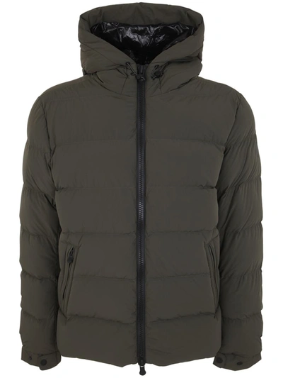 People Of Shibuya Green Quilted Down Jacket "baka" In Black