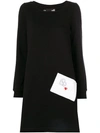 LOVE MOSCHINO ENVELOPE POCKET DRESS,W597401M376712188391