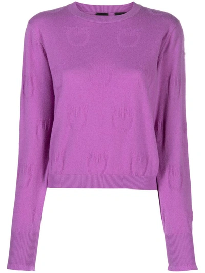 Pinko Marmotta Sweater In Purple