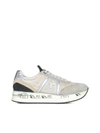 Premiata Conny Leather Sneakers In Beige