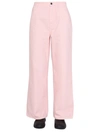 Raf Simons Wide-leg Denim Jeans In Pink